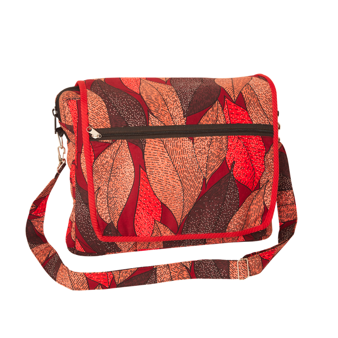 Messenger Bag - Garden Leaves