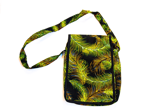 Messenger Bag - Palms - Black Lining